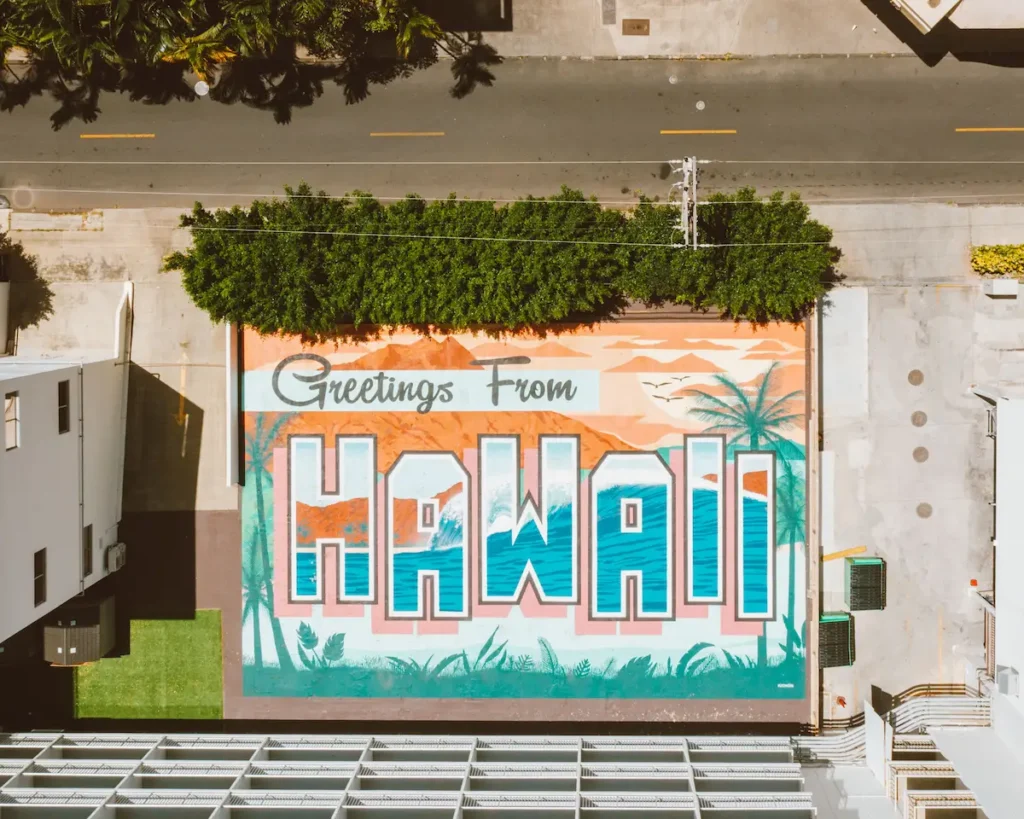 Greeting from Hawaii Sign